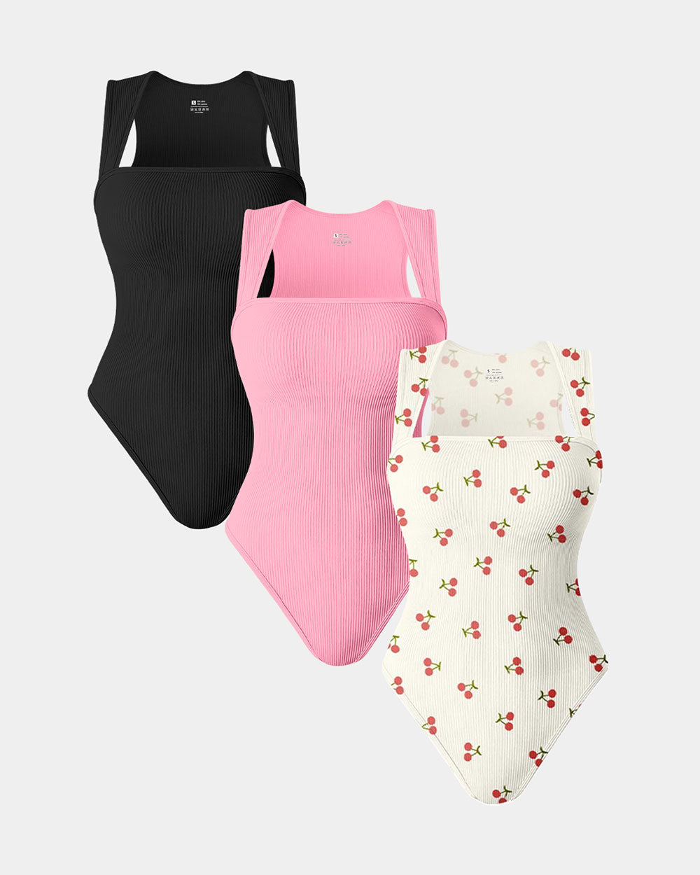 Melly Square Neck Sleeveless Bodysuits