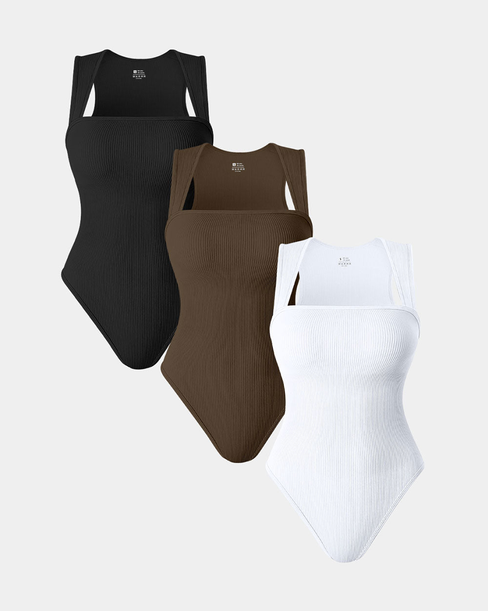 Melly Square Neck Sleeveless Bodysuits