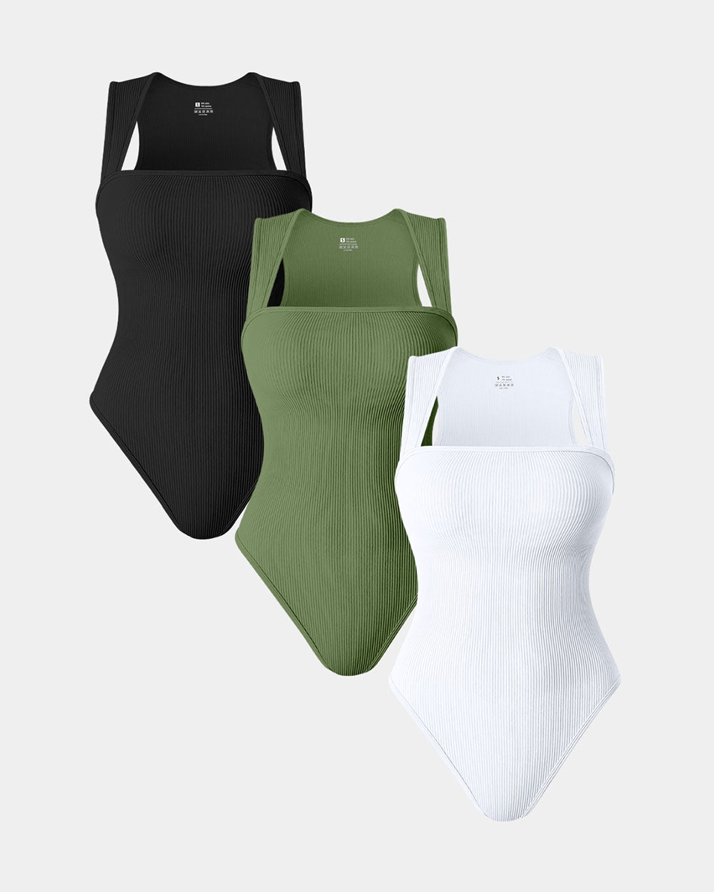 Melly Square Neck Sleeveless Bodysuits
