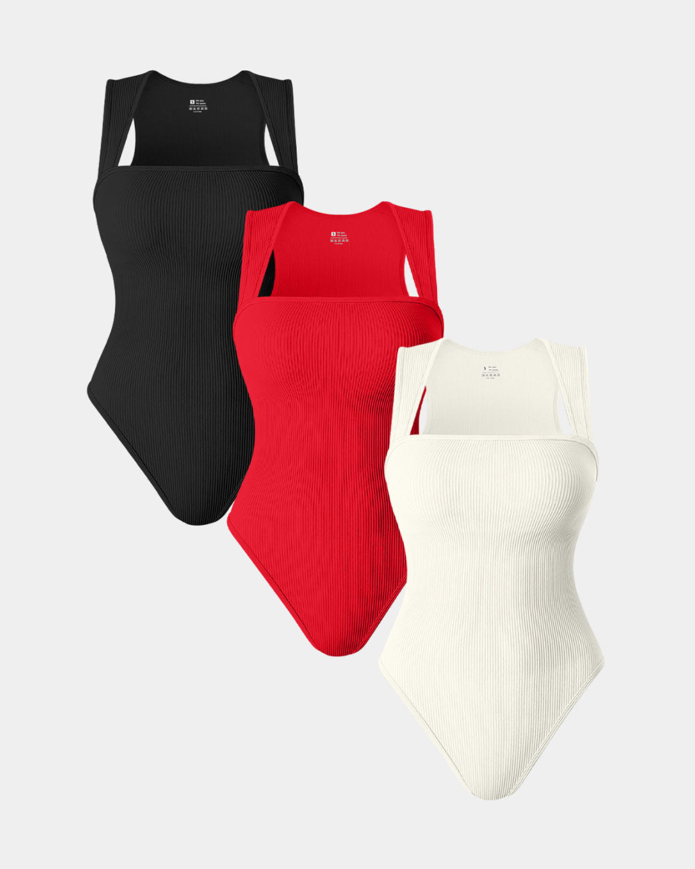 Melly Square Neck Sleeveless Bodysuits