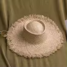 100% Handmade Straw Lady Holiday Hat