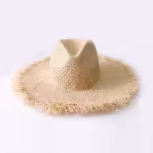 100% Handmade Straw Lady Holiday Hat