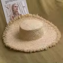 100% Handmade Straw Lady Holiday Hat